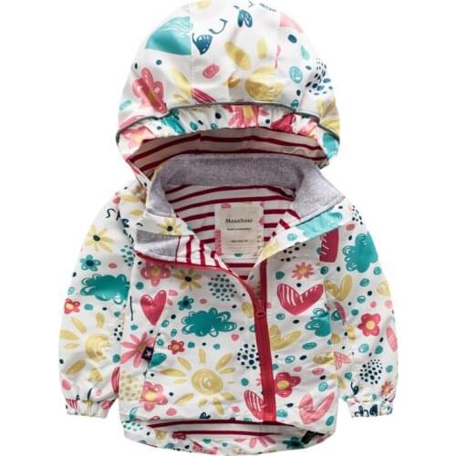 Trench For Toddler Boys Girls Cartoon Jackets Spring Autumn Fashion Windproof Windbreaker Childrens Outdoor Clothing Baby Tops