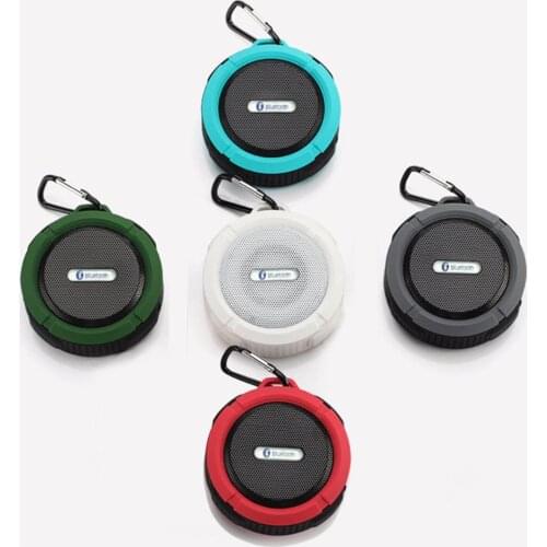 Outdoor Wireless Bluetooth-compatible Stereo Portable Speaker Built-in mic Shock Resistance IPX4 Waterproof Speaker with Bass