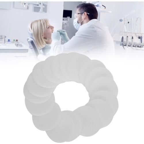 50 Pcs Disposable Sponge Pad Soft Dentist Foam File Cleaning Dental Clean Stand Replacement Oral Care Whitening Consumable Tool