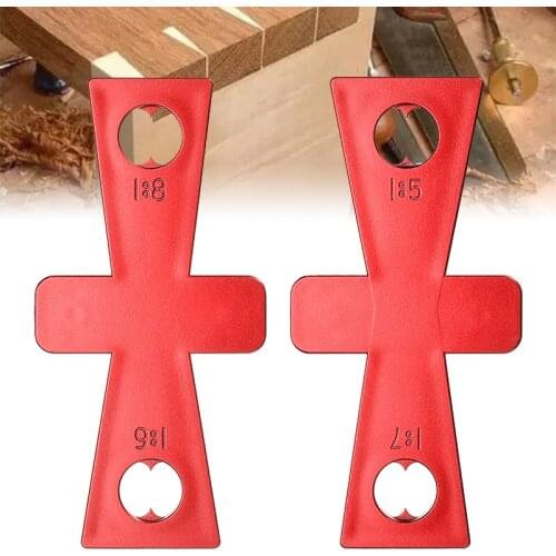 2Pcs/Set Swallow Tail Woodworking Dovetail Marker Plastic Hand Cut Wood Joints Guide Gauge Tiling Laminate Tiles Measuring Tool