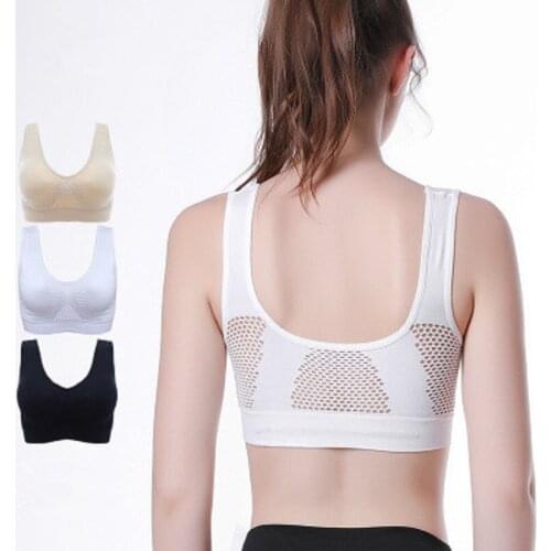 2019 new arrival Women Yoga Sport Bra Women Shockproof Sexy Sports Bras Breathable Athletic Fitness Running Vest Tops Sportswear