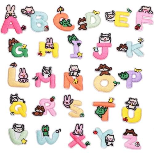 26 Letter Gold Rhinestone Pearl English Alphabet Patch 3D Beaded Stickers Mixed Embroidery Patch For Clothing Logo Diy Applique