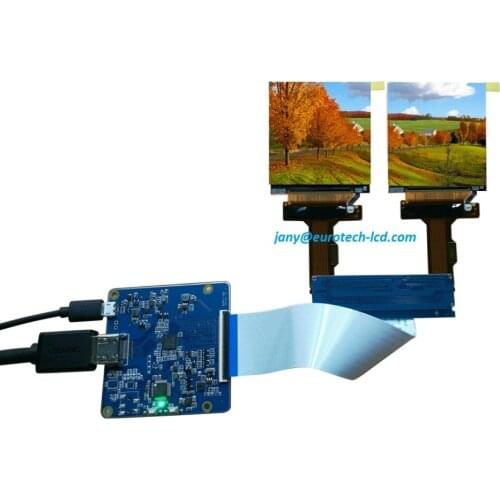 2K 2.9" inch MIPI interface 1440*1440 VR AR lcd display panel with HDMI board