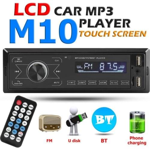 Bluetooth 4.0 M10 Single 1 DIN Autoradio Car Stereo MP3 Player In Dash AUX-in FM Radio Receiver MP3 Head Unit Car Audio Player