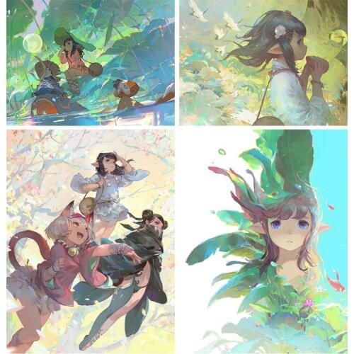 5D DIY Diamond Painting "man and Nature" Rhinestone Inlaid Diamond Mosaic Exquisite Home Decoration Painting Can Be Customized