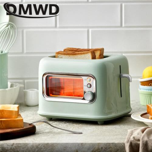 Electric Toaster Automatic 2 slices Bread baking machine 6 Gear adjustable toast sandwich grill oven Household breakfast maker