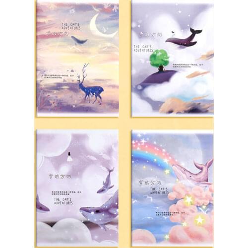 Student notebook soft copy A5 book cute girl heart notebook diary English book thick book