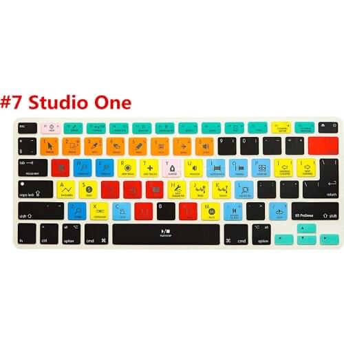For Macbook Air 13 Inch Silicone Keyboard Cover Skin For Studio One Functional Shortcut