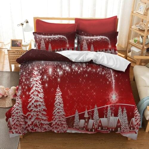 FANAIJIA 3d christmas bedding sets queen size kids duvet cover set Pillowcase full single Bedlinen