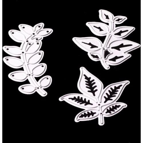 FGHGF 3 Leaves Metal Cutting Dies for scrapbooking Stencils for Craft Paper DIY Scrapbook new dies Cut Template