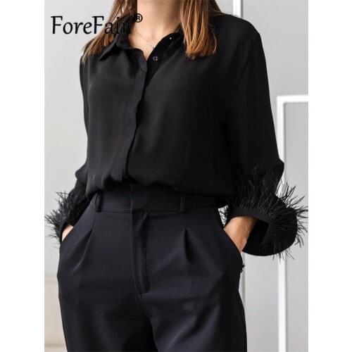 Forefair Satin Blouses