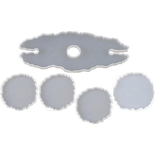 Resin Mold DIY Resin Molds Coaster Silicone Resin Molds Wine Rack Resin Molds for Coaster Making Wine Rack Making, 5PCS