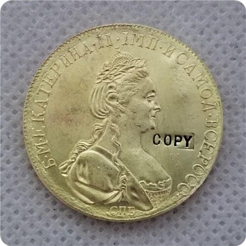 COPY REPLICA 1786,1782,1777 russia 10 Roubles gold Coin copy