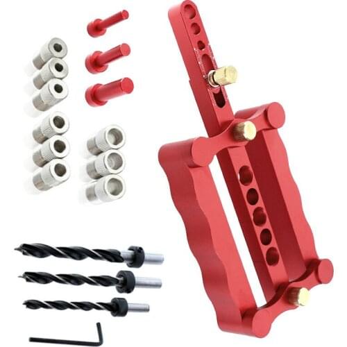 6/8/10mm Round wood dowel hole puncher Woodworking hole opener Wood board locator Jigsaw artifact Woodworking hole puncher