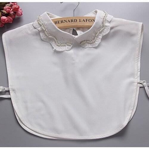 Lace autumn winter bear collar wild Shirt Women Sweater Decorative Fake Collar Sweater decoration ladies wild fake shirt autumn