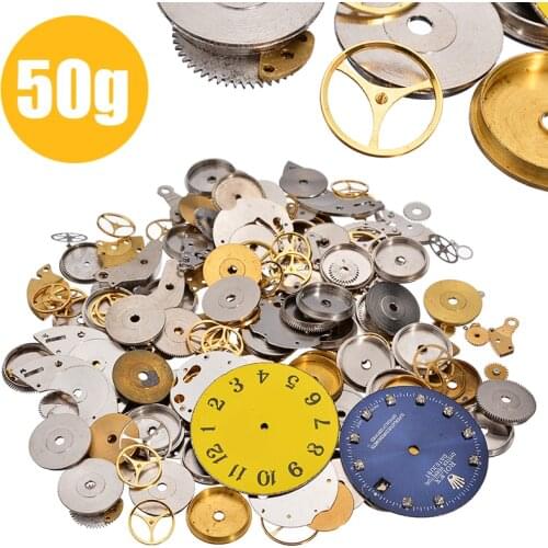 50g/bag Metal Steampunk Gears Steampunk Parts Vintage Steampunk Wrist Watch Old Parts Gears Wheels Steam Punk Lots DIY