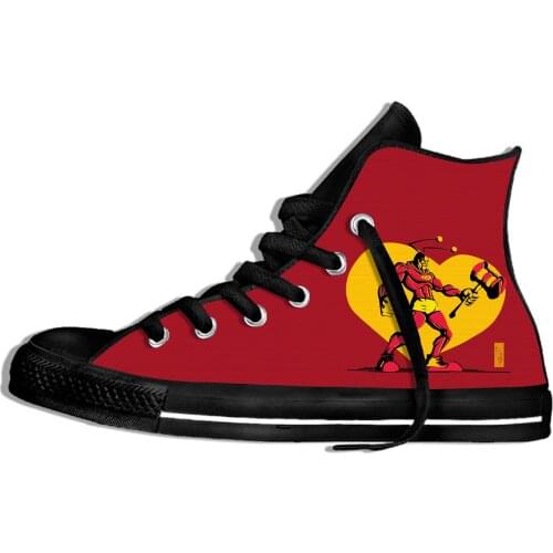 El Chapulin colorado Harajuku Fashion Lightweight High Top Canvas Shoes Men Women Casual Breathable Sneakers