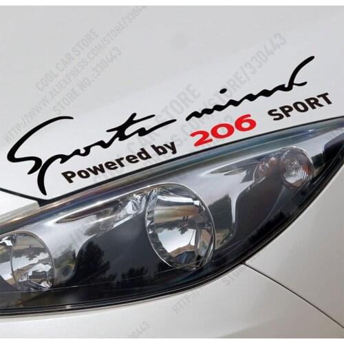 Customization Sports mind Car Covers Car Stickers Decal Car-Styling For peugeot 206 car accessories