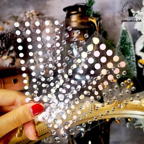 Panalisacraft Colorful Sprinkles Self- adhesive Enamel Dots Resin Sticker for Scrapbooking/ DIY Crafts/ Card Making Decoration