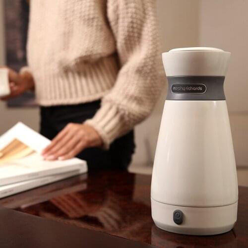 Portable Household Electric Kettle 500ml Small Travel Water Boiler 100V-240V Stainless Steel Insulable Electric Kettle