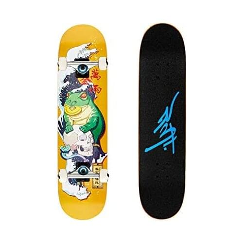 Skateboards for Beginners, 31"x7.5" Skateboard , 7 Layer Canadian Maple Double Kick Deck Concave Cruiser Skateboard