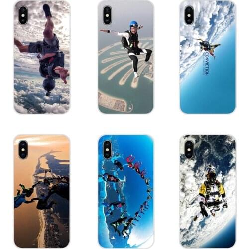 Silicone Skin Cover Extreme sport Skydive Skydivers For Xiaomi Mi4 Mi5 Mi5S Mi6 Mi A1 A2 5X 6X 8 9 Lite SE Pro Mi Max Mix 2 3 2S