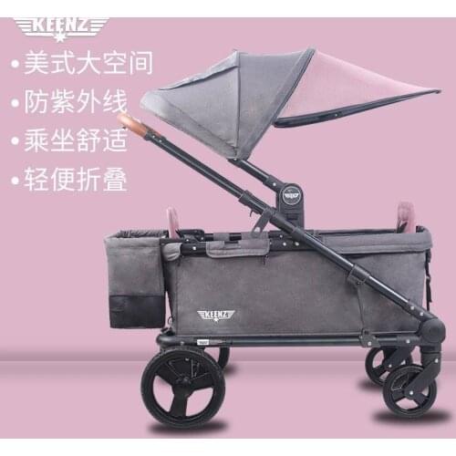 Outdoor Childrens Stroller, Twin Stroller, Luxury Stroller, Travel Cart Three Wheels Stroller Baby Stroller 2 In 1