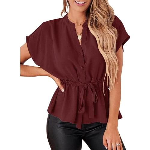 Wzychds Womens Chiffon Shirts