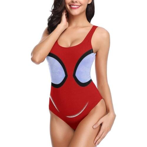 Women 2021 Exotic Bikinis Tom Holland Spider Eyes Women Swimsuit One Piece womens top Anime Cartoon movie SwimSuit For Women