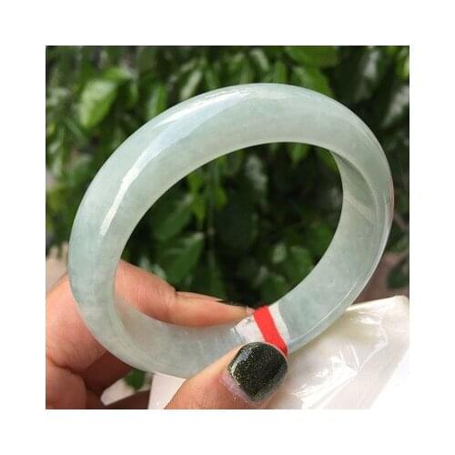 Zheru Jewelry Burma Jade Light 54-62mm Bracelet Elegant Princess Jewelry For Mom For Girlfriend