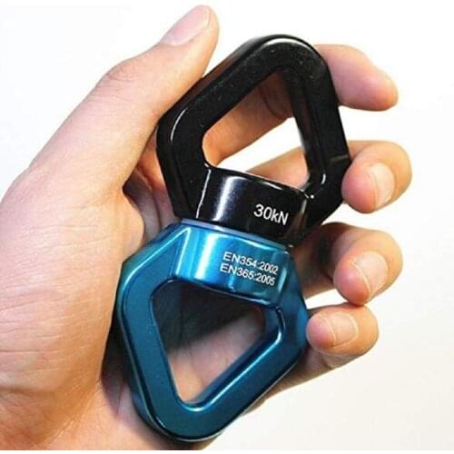 10Pcs Rotating Carabiner Swing Swivel 30KN 360 Tree Tire Yoga Arial