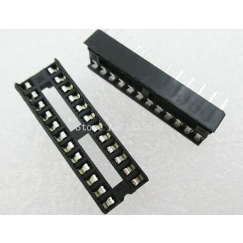 20PCS/LOT 24 Pin DIP SIP IC Sockets Adaptor Solder Type Narrow ic socket