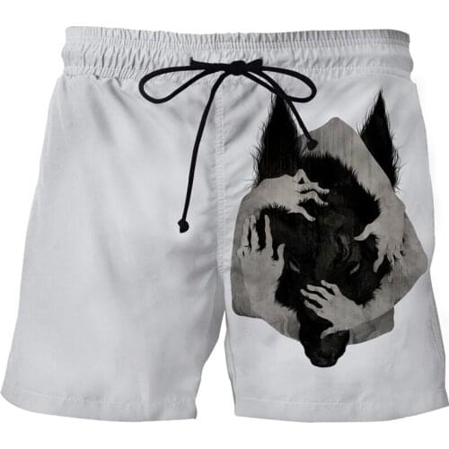 2021 Shorts Men and Women Summer Casual Beach Shorts 3D Funny Beach Pants Coyote Pattern Mens Clothing Shorts XS-6XL