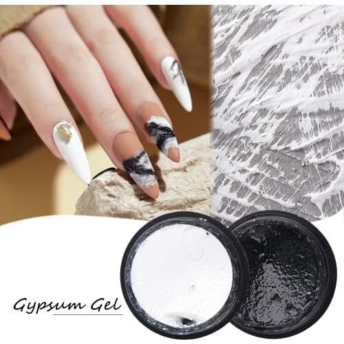 5ml Nail Drawing Gel White 3D Modeling Gypsum Gel Polish Plaster Glue Art Design Texture Lacquer Varnishes For Manicure NT1885