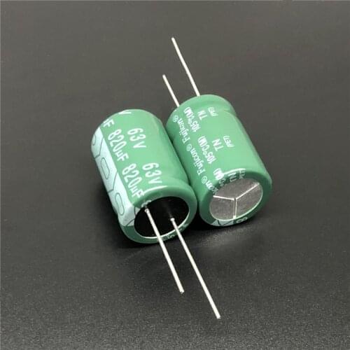 5Pcs/20Pcs 820uF 63V FUJICON TN Series 18x26mm Low Impedance Long Life 63V820uF Aluminum Electrolytic Capacitor