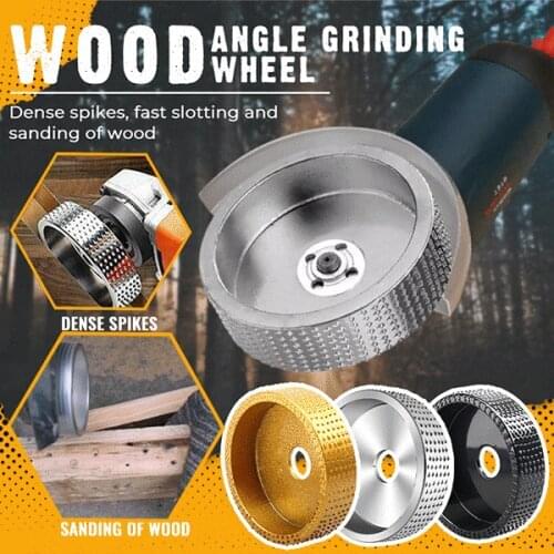 Wood Angle Grinding Wheel Woodworking Polishing Shaping Abrasive Carving Rotary Disc Grinder Bore Sanding Tools