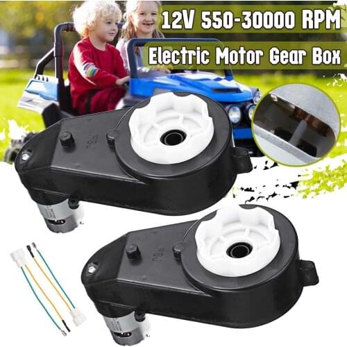 2Pcs RS390/550 30000 RPM 12000 RPM 12V Electric Motor Gearbox For Children Kids Ride-On Car Bike Toy Accessories Replacement