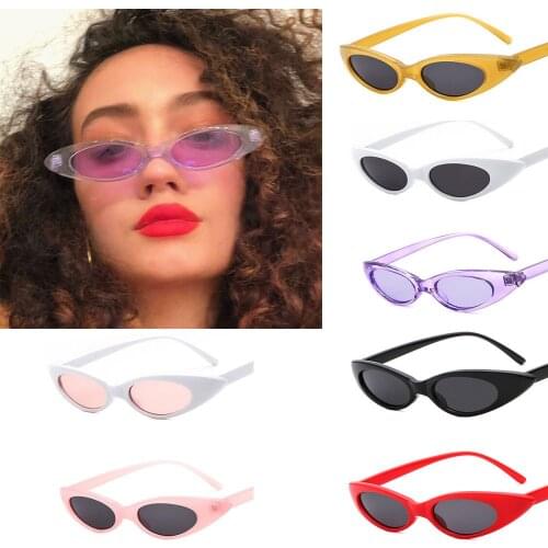 Elliptical Frame Cat Eyeglasses Trend Ocean Film Sunglasses Drop Shaped Popular Eye Protection Multicolor