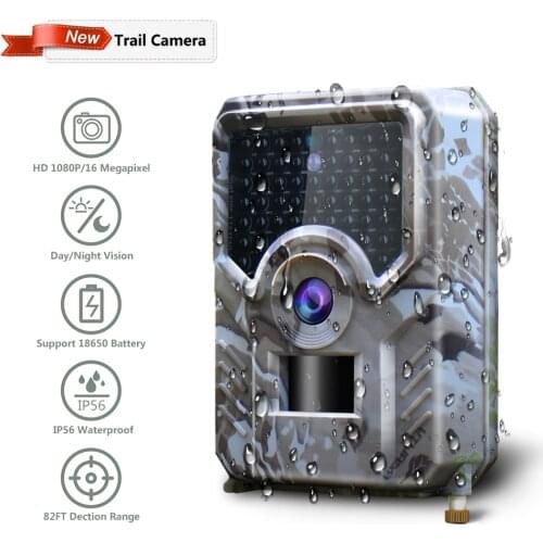 PR-200 Trail Hunting Camera 12MP 49pcs 940nm IR LED IP56 Waterproof 120 Degree Angle Wild Camera Night Vision Photo Traps