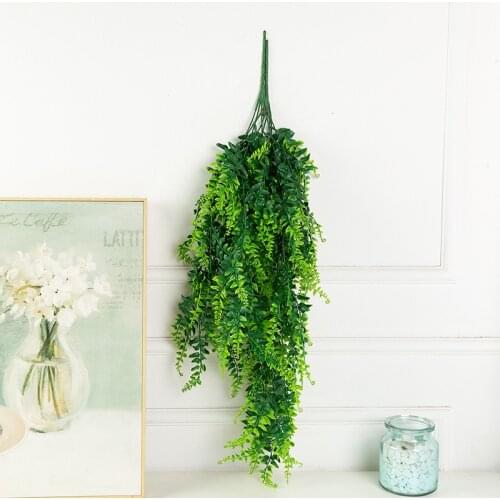 80cm Artificial Hanging Rattans Vines Ferns Plants Fake Ivy Leaves Wall Window Decoration
