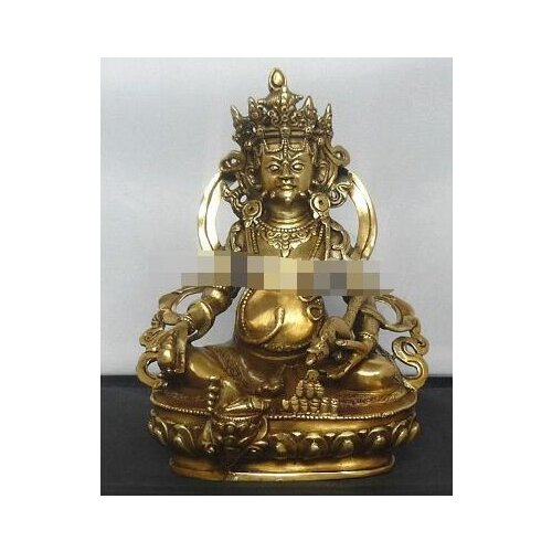 Chinese Bronze Auspicious Fortuna statue Dzambala statuE