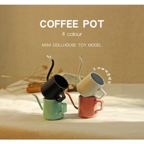 Miniature food play scene ob11 doll house accessories mini coffee pot toy model milk teapot