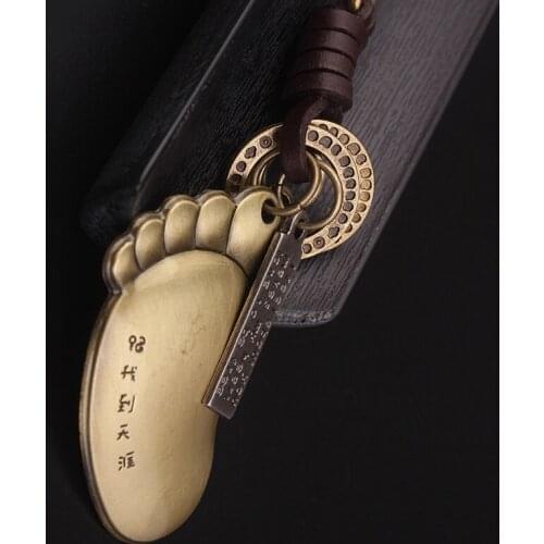 Sole of the foot fashion vintage jewelry pendants,New engraved letters vintage cross charms,handmade vintage chains charms