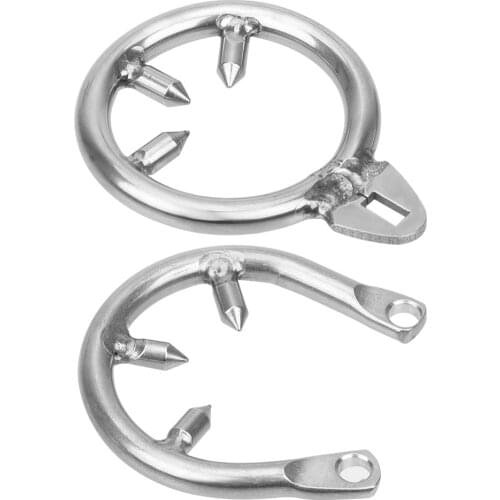 IKOKY Male Chastity Device Cock Cage Accessories Sex Toys for Men Stainless Steel Penis Lock Erotic