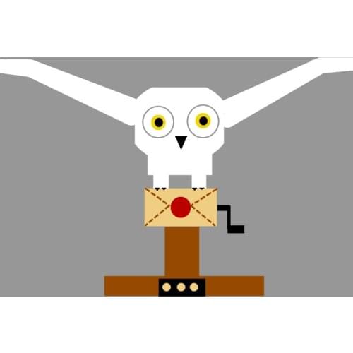 New Magic Movie Strigiformes Owl Wings Building Blocks Kits Bricks Set Classic Model Kids Toys for Children Gift