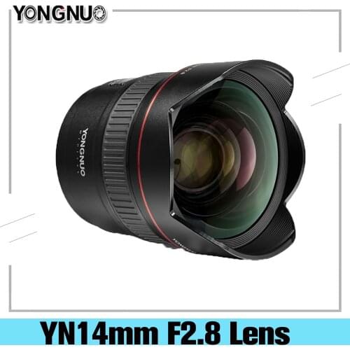 YONGNUO Ultra-Wide Angle Prime Lens YN14mm F2.8 Auto Focus Metal Mount For Nikon D7100 D5300 For Canon 700D 80D 5D DSLR Cameras