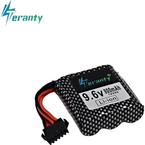 Original Battery 9.6V 800mAh Li-ion battery for 9115 9116 S911 S912 High Power RC Truck RC car 9.6v battery 16500 6P-SM plug