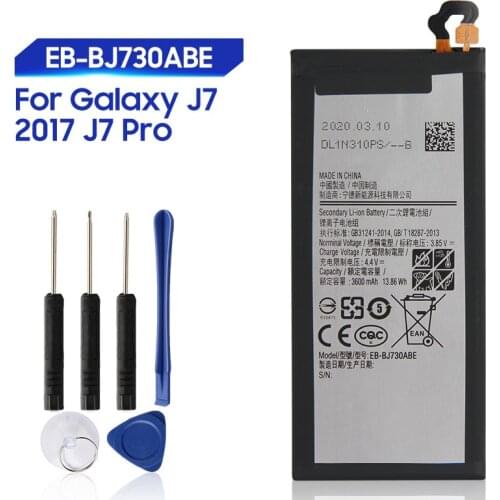 Original Replacement Samsung Battery EB-BJ730ABE For Galaxy J7 Pro J730G J7 2017 J730DS J730FM J730GM J730K SM-J730G SM-J730DS