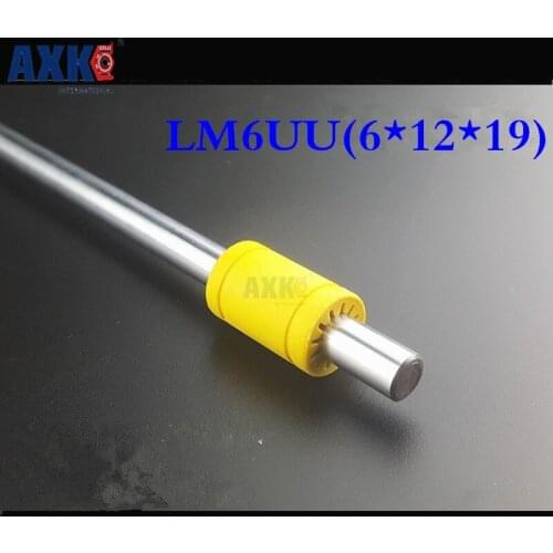 10pcs 3d Printer Solid Polymer Lm6uu Bearing - 6mm Shaft Solid Plastic Bearing 6 Mm Id Lm6-s(6*12*19)