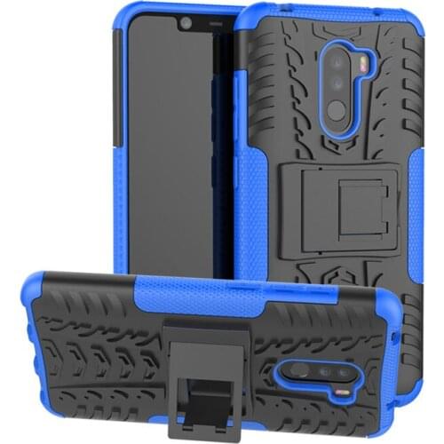 Shockproof Armor Phone Case For Xiaomi Pocophone F1 Hybrid Rugged Armor Matte Protective Cover For Mi Poco F1 F 1 Holder Coque